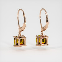 <span>2.24</span>&nbsp;<span class="tooltip-light">Ct.Tw.<span class="tooltiptext">Total Carat Weight</span></span> Gemstone Earrings, 14K Rose Gold 4