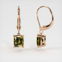 <span>3.27</span>&nbsp;<span class="tooltip-light">Ct.Tw.<span class="tooltiptext">Total Carat Weight</span></span> Gemstone Earrings, 14K Rose Gold 2