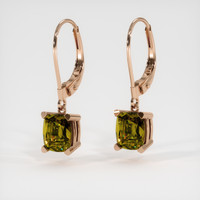 <span>3.27</span>&nbsp;<span class="tooltip-light">Ct.Tw.<span class="tooltiptext">Total Carat Weight</span></span> Gemstone Earrings, 14K Rose Gold 3