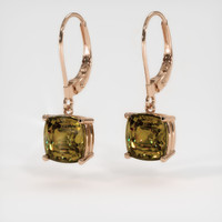 <span>3.16</span>&nbsp;<span class="tooltip-light">Ct.Tw.<span class="tooltiptext">Total Carat Weight</span></span> Gemstone Earrings, 14K Rose Gold 3