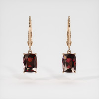 4.78 Ct.Tw. Gemstone Earrings, 14K Rose Gold 1