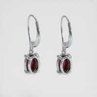 <span>1.19</span>&nbsp;<span class="tooltip-light">Ct.Tw.<span class="tooltiptext">Total Carat Weight</span></span> Ruby Earrings, 14K White Gold 4