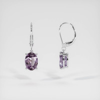 <span>1.73</span>&nbsp;<span class="tooltip-light">Ct.Tw.<span class="tooltiptext">Total Carat Weight</span></span> Sapphire Earrings, 14K White Gold 2