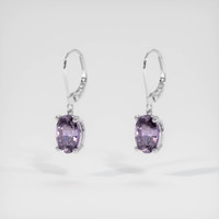 <span>1.73</span>&nbsp;<span class="tooltip-light">Ct.Tw.<span class="tooltiptext">Total Carat Weight</span></span> Sapphire Earrings, 14K White Gold 3