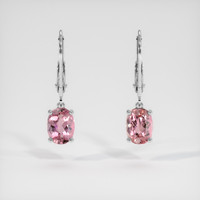 <span>2.06</span>&nbsp;<span class="tooltip-light">Ct.Tw.<span class="tooltiptext">Total Carat Weight</span></span> Gemstone Earrings, 14K White Gold 1