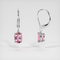 2.06 Ct.Tw. Gemstone Earrings, 14K White Gold 2