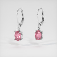 <span>2.06</span>&nbsp;<span class="tooltip-light">Ct.Tw.<span class="tooltiptext">Total Carat Weight</span></span> Gemstone Earrings, 14K White Gold 3