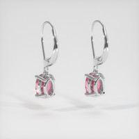 <span>2.06</span>&nbsp;<span class="tooltip-light">Ct.Tw.<span class="tooltiptext">Total Carat Weight</span></span> Gemstone Earrings, 14K White Gold 4