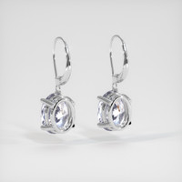 <span>4.16</span>&nbsp;<span class="tooltip-light">Ct.Tw.<span class="tooltiptext">Total Carat Weight</span></span> Sapphire Earrings, 14K White Gold 4