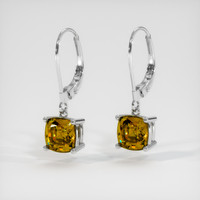 <span>4.21</span>&nbsp;<span class="tooltip-light">Ct.Tw.<span class="tooltiptext">Total Carat Weight</span></span> Gemstone Earrings, 14K White Gold 3