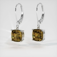 <span>3.16</span>&nbsp;<span class="tooltip-light">Ct.Tw.<span class="tooltiptext">Total Carat Weight</span></span> Gemstone Earrings, 14K White Gold 3