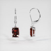 <span>4.78</span>&nbsp;<span class="tooltip-light">Ct.Tw.<span class="tooltiptext">Total Carat Weight</span></span> Gemstone Earrings, 14K White Gold 2