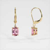 2.06 Ct.Tw. Gemstone Earrings, 14K Yellow Gold 2