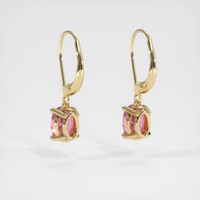 <span>2.06</span>&nbsp;<span class="tooltip-light">Ct.Tw.<span class="tooltiptext">Total Carat Weight</span></span> Gemstone Earrings, 14K Yellow Gold 4