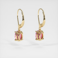 2.06 Ct.Tw. Gemstone Earrings, 14K Yellow Gold 4
