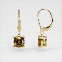 <span>2.24</span>&nbsp;<span class="tooltip-light">Ct.Tw.<span class="tooltiptext">Total Carat Weight</span></span> Gemstone Earrings, 14K Yellow Gold 2