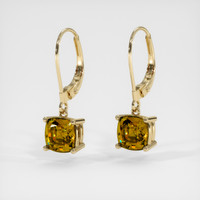 <span>4.21</span>&nbsp;<span class="tooltip-light">Ct.Tw.<span class="tooltiptext">Total Carat Weight</span></span> Gemstone Earrings, 14K Yellow Gold 3