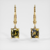 <span>3.27</span>&nbsp;<span class="tooltip-light">Ct.Tw.<span class="tooltiptext">Total Carat Weight</span></span> Gemstone Earrings, 14K Yellow Gold 1