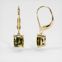 <span>3.27</span>&nbsp;<span class="tooltip-light">Ct.Tw.<span class="tooltiptext">Total Carat Weight</span></span> Gemstone Earrings, 14K Yellow Gold 2