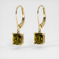 <span>3.27</span>&nbsp;<span class="tooltip-light">Ct.Tw.<span class="tooltiptext">Total Carat Weight</span></span> Gemstone Earrings, 14K Yellow Gold 3