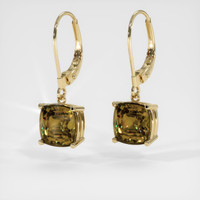 <span>3.16</span>&nbsp;<span class="tooltip-light">Ct.Tw.<span class="tooltiptext">Total Carat Weight</span></span> Gemstone Earrings, 14K Yellow Gold 3