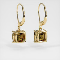 <span>3.16</span>&nbsp;<span class="tooltip-light">Ct.Tw.<span class="tooltiptext">Total Carat Weight</span></span> Gemstone Earrings, 14K Yellow Gold 4