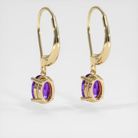 <span>1.62</span>&nbsp;<span class="tooltip-light">Ct.Tw.<span class="tooltiptext">Total Carat Weight</span></span> Gemstone Earrings, 14K Yellow Gold 4