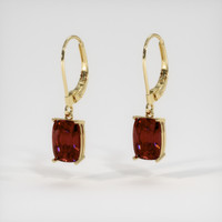 4.78 Ct.Tw. Gemstone Earrings, 14K Yellow Gold 3