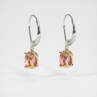 <span>1.12</span>&nbsp;<span class="tooltip-light">Ct.Tw.<span class="tooltiptext">Total Carat Weight</span></span> Gemstone Earrings, 14K Yellow & White 4