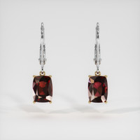 4.78 Ct.Tw. Gemstone Earrings, 14K Yellow & White 1