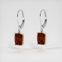 4.78 Ct.Tw. Gemstone Earrings, 14K Yellow & White 3