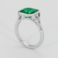 2.43 Ct. Emerald Ring, Platinum 950 2