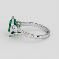 2.43 Ct. Emerald Ring, Platinum 950 4
