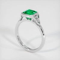 1.51 Ct. Emerald   Ring, Platinum 950 2