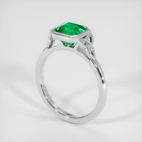 1.51 Ct. Emerald Ring, Platinum 950 2