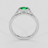 0.46 Ct. Emerald Ring, Platinum 950 3