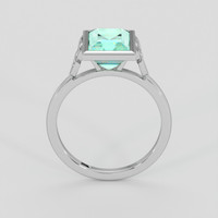3.42 Ct. Emerald Ring, Platinum 950 3