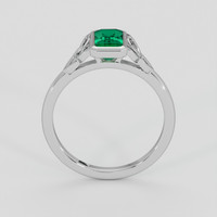 0.90 Ct. Emerald Ring, Platinum 950 3