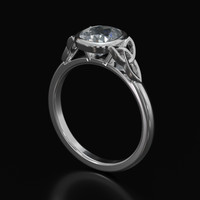 1.18 Ct. Gemstone Ring, Platinum 950 2