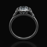 1.18 Ct. Gemstone Ring, Platinum 950 3