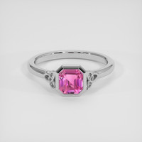 1.11 Ct. Pink Sapphire Ring, Platinum 950 1