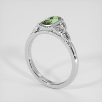 1.10 Ct. Green Sapphire Ring, Platinum 950 2