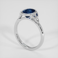 1.85 Ct. Blue Sapphire Ring, Platinum 950 2