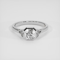 1.45 Ct. White Sapphire Ring, Platinum 950 1