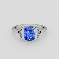 3.18 Ct. Blue Sapphire Ring, Platinum 950 1
