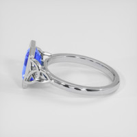2.07 Ct. Blue Sapphire Ring, Platinum 950 4
