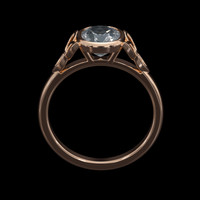 1.18 Ct. Gemstone Ring, 14K Rose Gold 3