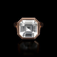 10.15 Ct. Sapphire Ring, 14K Rose Gold 1