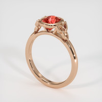 1.23 Ct. Sapphire Ring, 18K Rose Gold 2