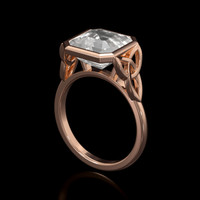 6.06 Ct. Sapphire Ring, 18K Rose Gold 2